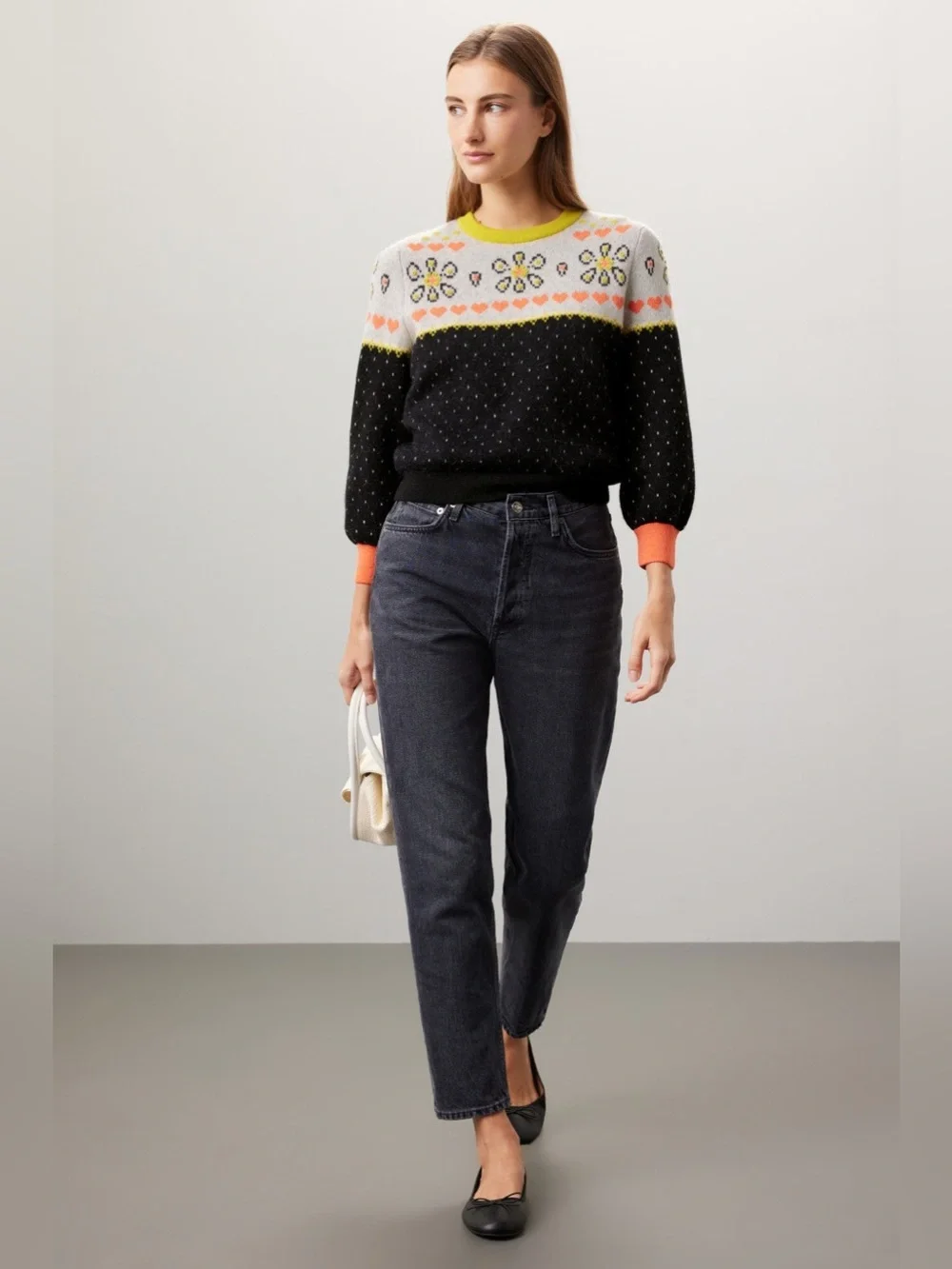 kate spade new york Embroidered Fair Isle Sweater